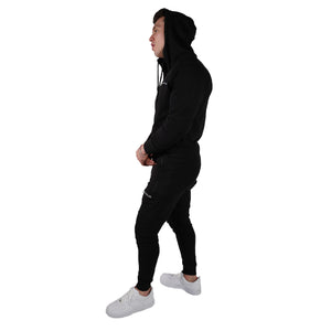 MEN'S ZIP ZIPPER HOODIE CURVED HEM